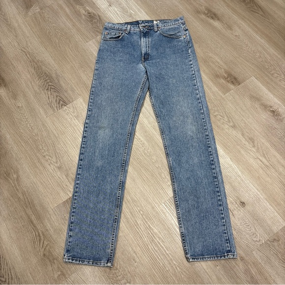 Vintage Levis Jeans Mens 34x36Blue Denim 505 Regular Fit Straight Leg USA 90s